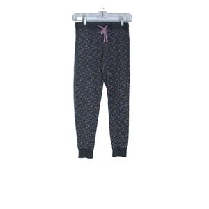Champion Leggings Gray with Pink Logo Woven  Ankles Drawstring Size Small